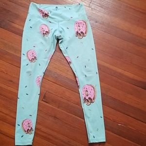Donut Sprinkle Skull Leggings